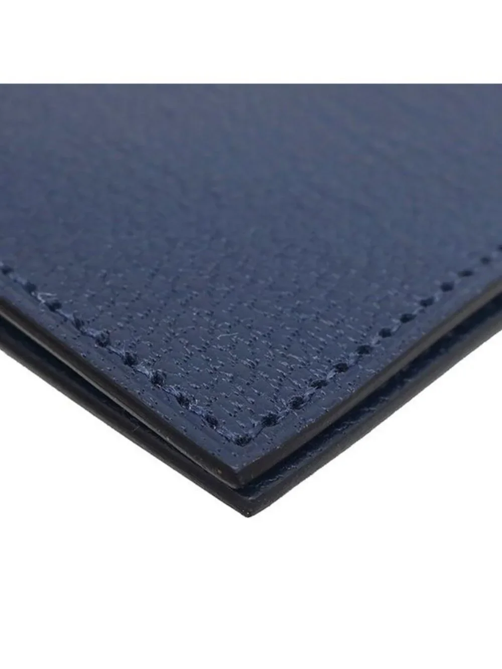Hermes Notebook Cover Agenda GM Chevre Mysore Navy Silver
